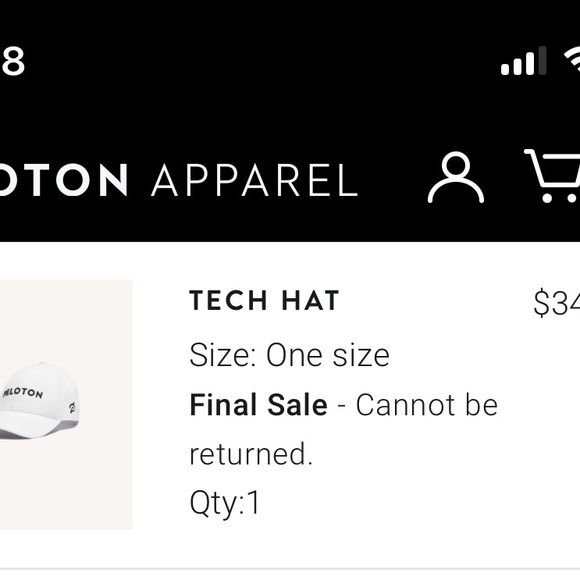 Peloton White hat - Picture 2 of 4